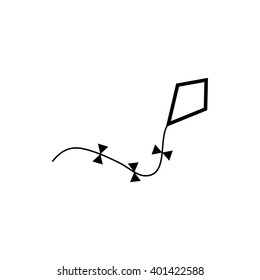 Kite icon vector