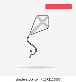 Kite icon. Vector concept illustration for design.
