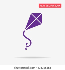 Kite icon. Vector concept illustration for design.