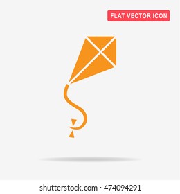 Kite icon. Vector concept illustration for design.