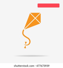 Kite icon. Vector concept illustration for design.