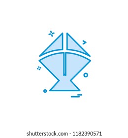 kite icon vector design 