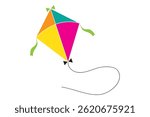 Kite icon vector. kite vector icon. Kite flying Vector Filled Icon Design . 