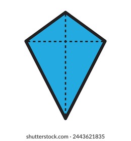 kite icon vector illustration design template