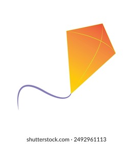 Plantilla de diseño de Ilustración vectorial de icono de cometa