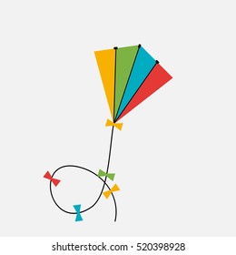 Kite  Icon. Vector Illustration EPS10