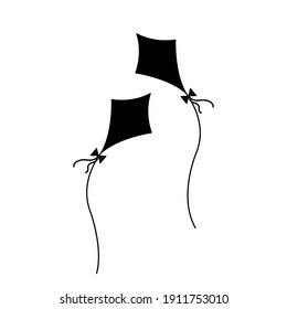 Kite icon vector illustration on white background