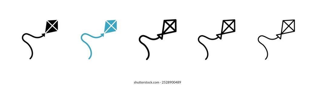 Conjunto de Ilustración vectorial de icono de cometa