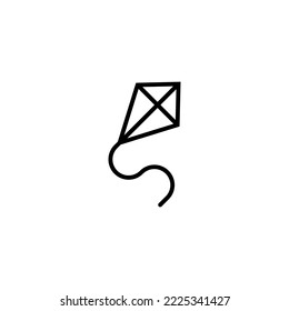 Kite icon vector illustration. kite sign and symbol