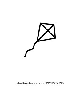 Ilustración vectorial de icono de cometa. signo de cometa y símbolo