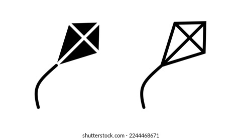 Kite icon vector illustration. kite sign and symbol