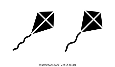 Kite icon vector illustration. kite sign and symbol
