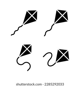 Kite icon vector illustration. kite sign and symbol