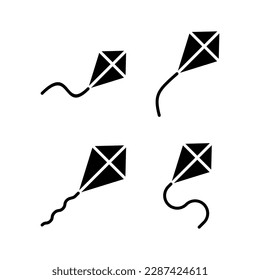 Kite icon vector illustration. kite sign and symbol