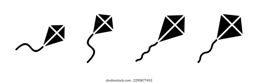 Kite icon vector illustration. kite sign and symbol