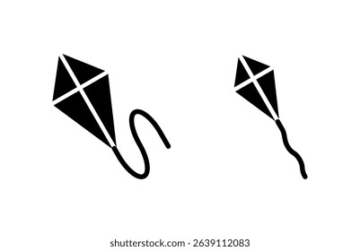 Kite icon vector illustration. kite sign and symbol