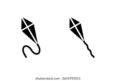Kite icon vector illustration. kite sign and symbol