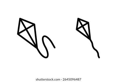 ícone de pipa ilustração vetorial. símbolo e sinal de pipa