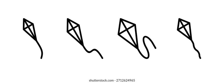 Kite icon vector illustration. kite sign and symbol