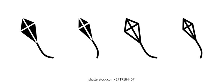 Drachen-Symbol, Vektorgrafik. Drachenzeichen und -symbol