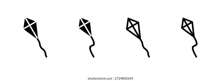 Kite icon vector illustration. kite sign and symbol