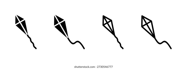 Kite icon vector illustration. kite sign and symbol