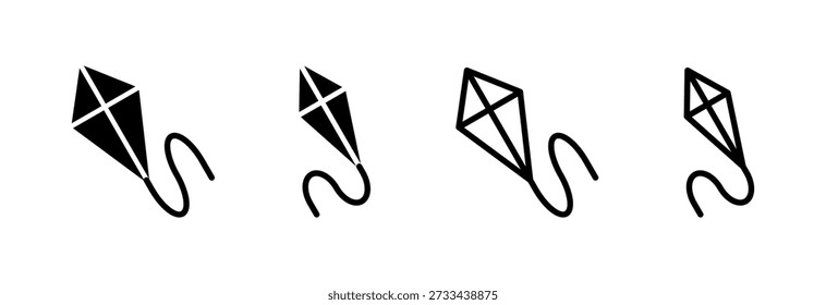 Kite icon vector illustration. kite sign and symbol