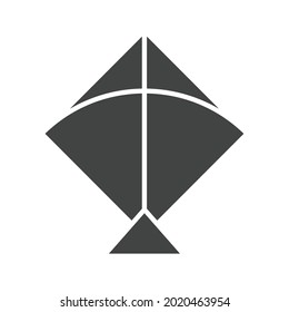 Kite icon vector image. Can also be used for Miscellaneous Objects. Suitable for mobile apps, web apps and print media.