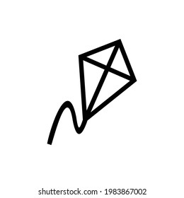 kite icon vector logo symbol