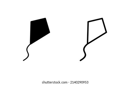 Kite icon vector. kite sign and symbol