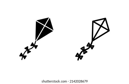 Kite icon vector. kite sign and symbol