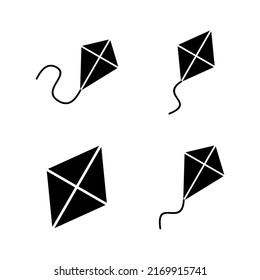 Kite icon vector. kite sign and symbol