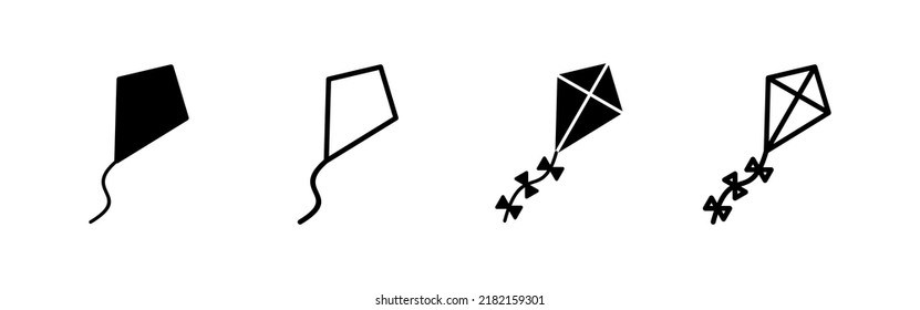 Vector de icono de cometa. signo de cometa y símbolo