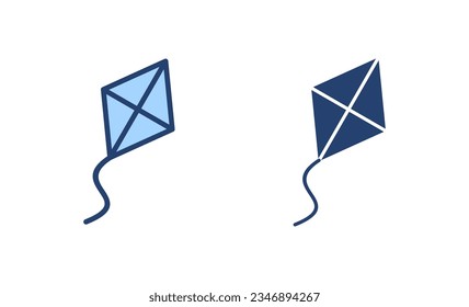 Kite icon vector. kite sign and symbol