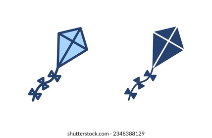 Kite icon vector. kite sign and symbol