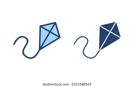 Kite icon vector. kite sign and symbol