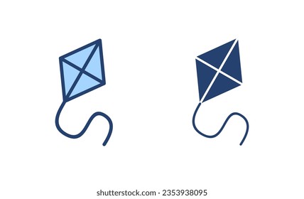 Kite icon vector. kite sign and symbol