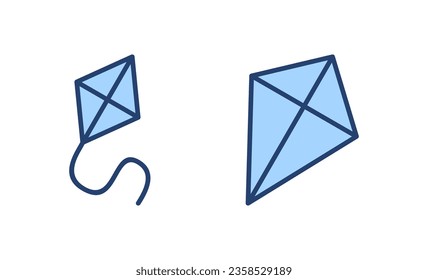 Kite icon vector. kite sign and symbol