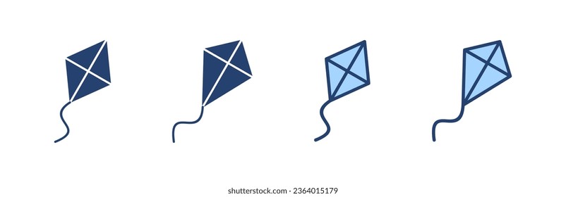 Kite icon vector. kite sign and symbol
