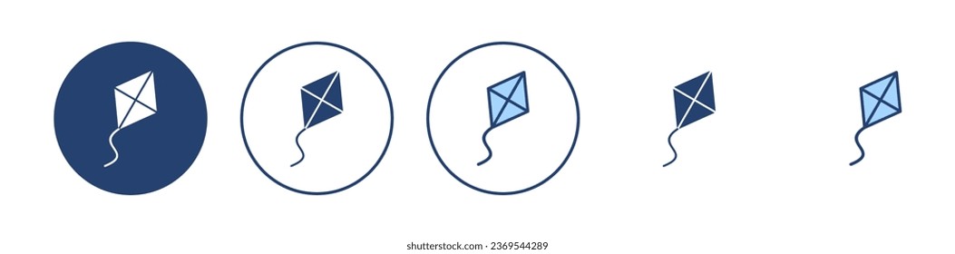 Kite icon vector. kite sign and symbol