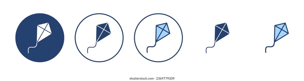 Kite icon vector. kite sign and symbol