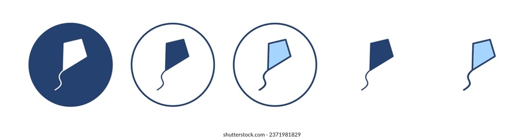 Kite icon vector. kite sign and symbol