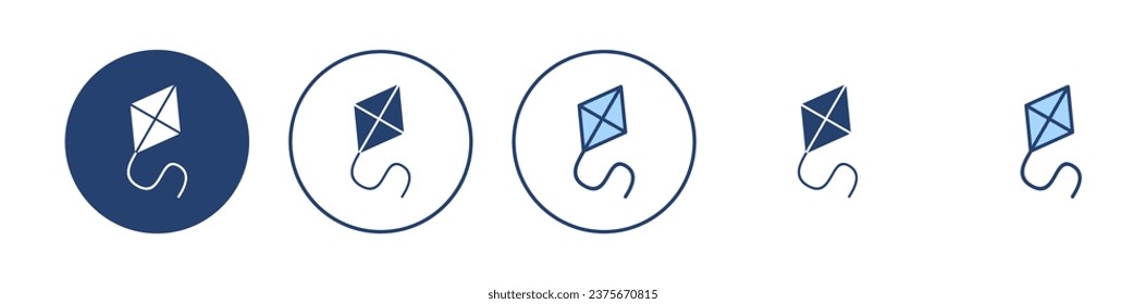 Kite icon vector. kite sign and symbol