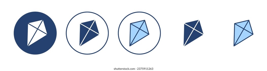 Kite icon vector. kite sign and symbol