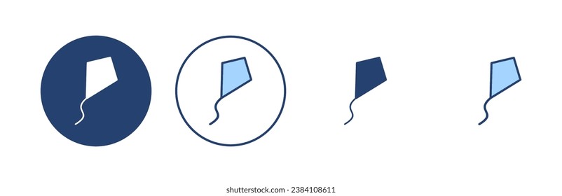 Kite icon vector. kite sign and symbol