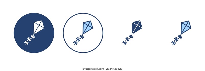 Kite icon vector. kite sign and symbol