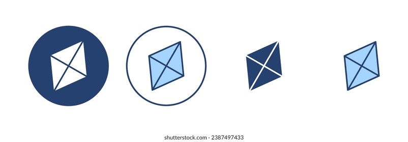 Kite icon vector. kite sign and symbol