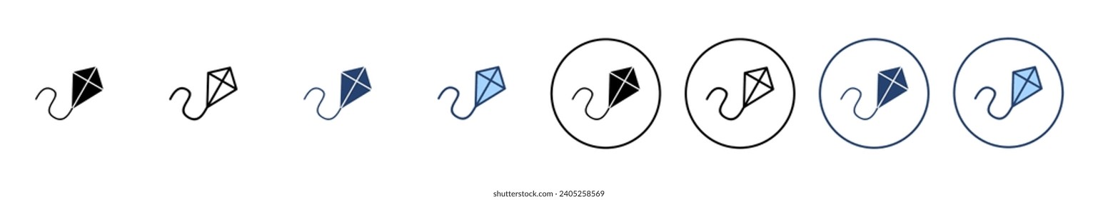 Kite icon vector. kite sign and symbol