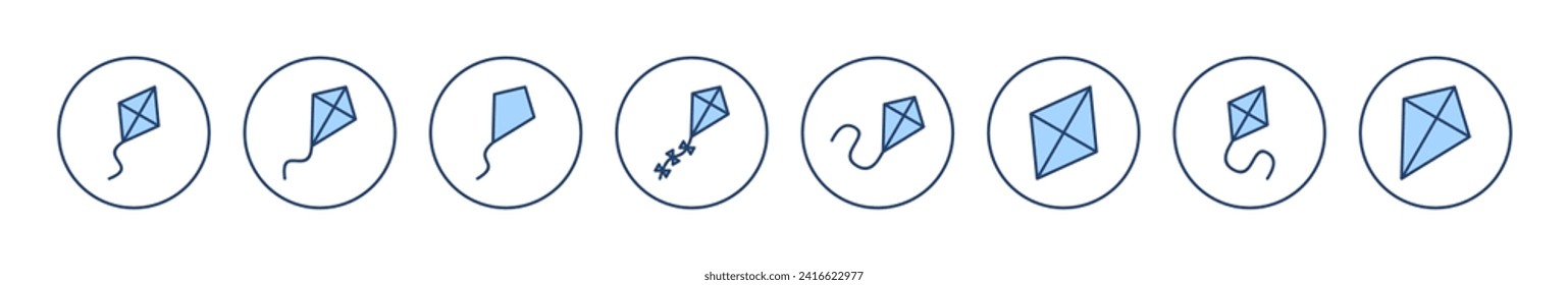 Kite icon vector. kite sign and symbol