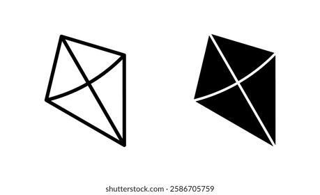 Kite icon vector. kite sign and symbol